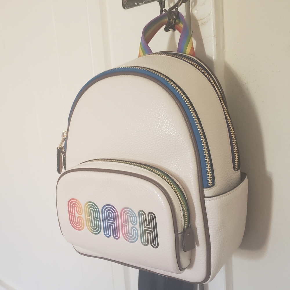 Mini Court Backpack With Rainbow Coach